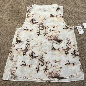 BNWT Nordstrom Pleated Back Sleeveless Blouse (Medium)